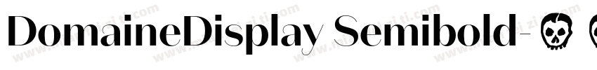 DomaineDisplay Semibold字体转换